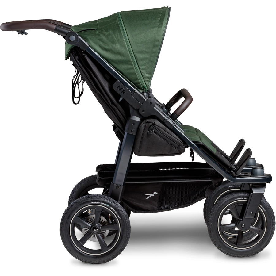 tfk Zwillingskinderwagen Duo 2 mit Luftrad-Set Olive