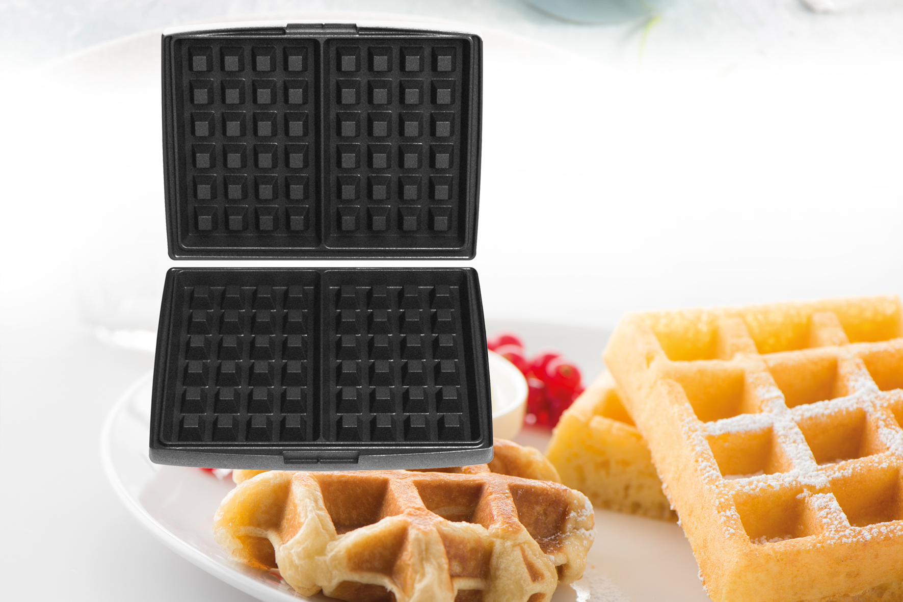 FRITEL Bakplaat Brusselse en Luikse wafels 4x6