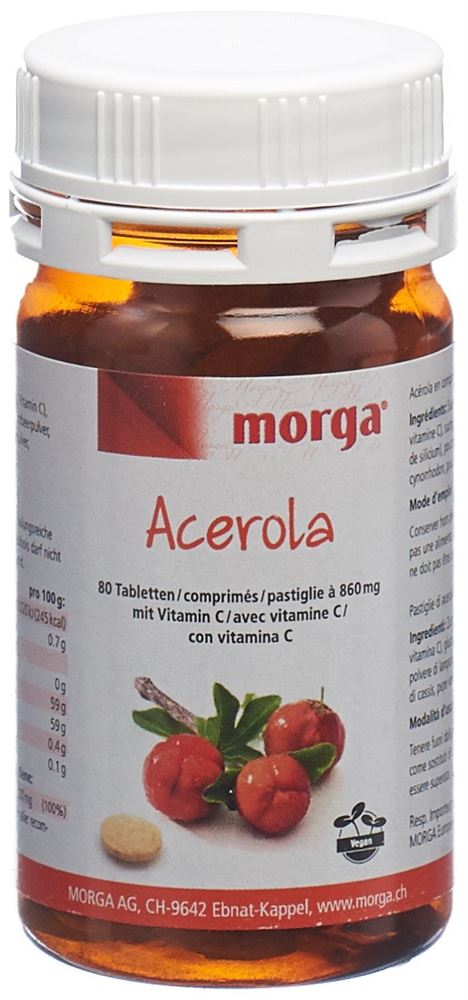 MORGA Acerola 80 mg<br>80 Stück, Tablette, Vitamin C