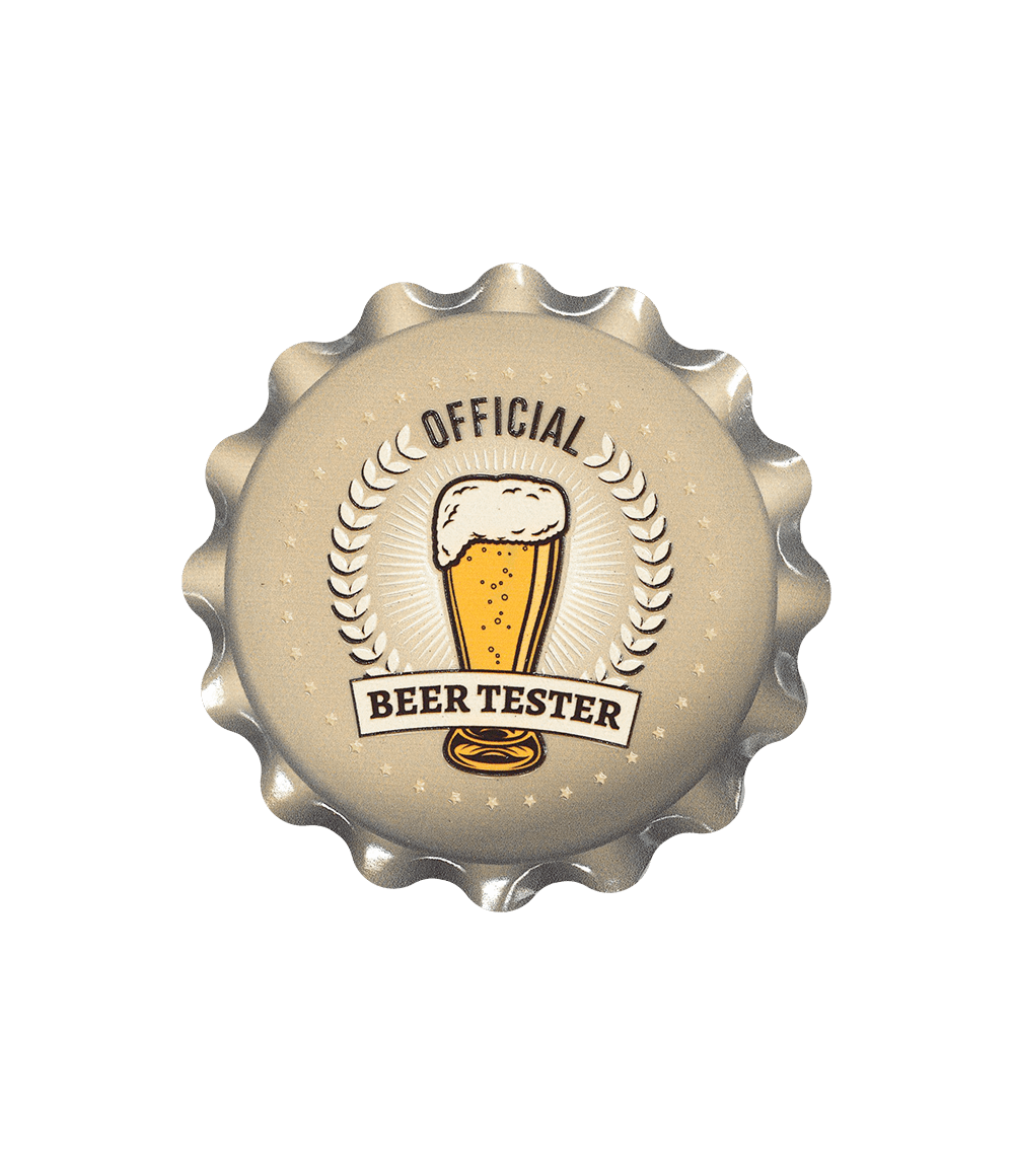 Beige Onderzetters Beertester 11cm