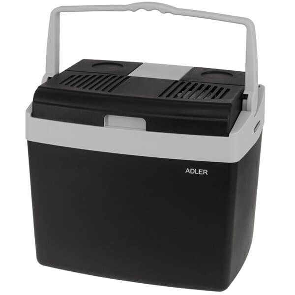 Adler Elektrisk køleboks 25L med 230V / 12V og varmefunktion