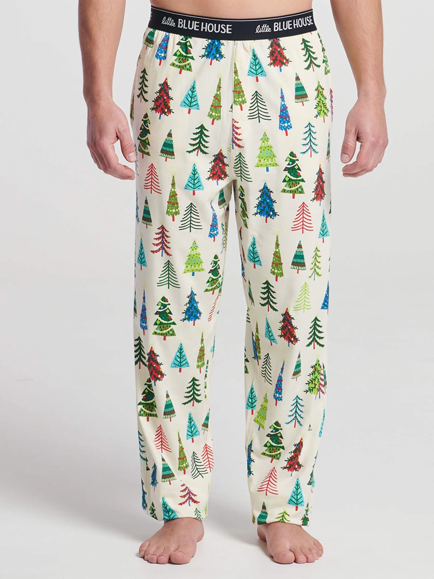 Hatley Natural Christmas Tree Pyjama Bottoms
