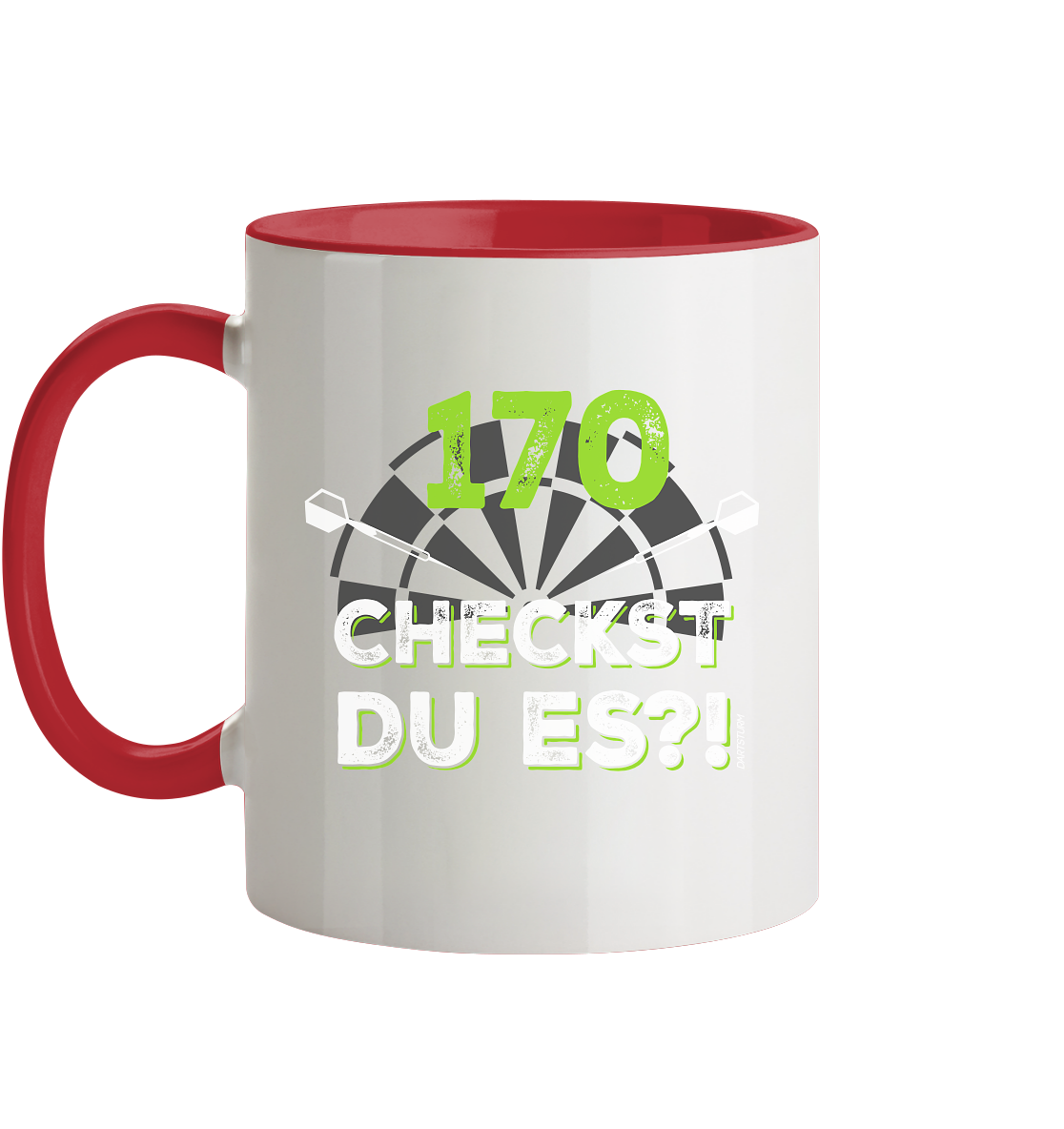 DartSturm - 170 Checkst du es - Tasse zweifarbig