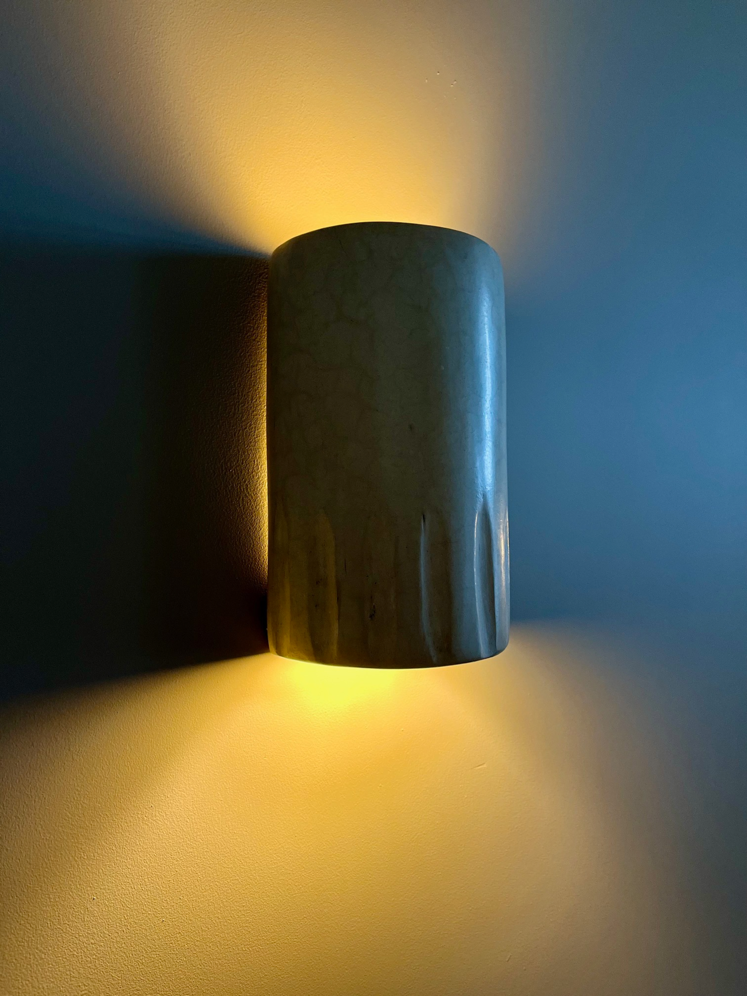 Wandlamp Tadelakt off-white L