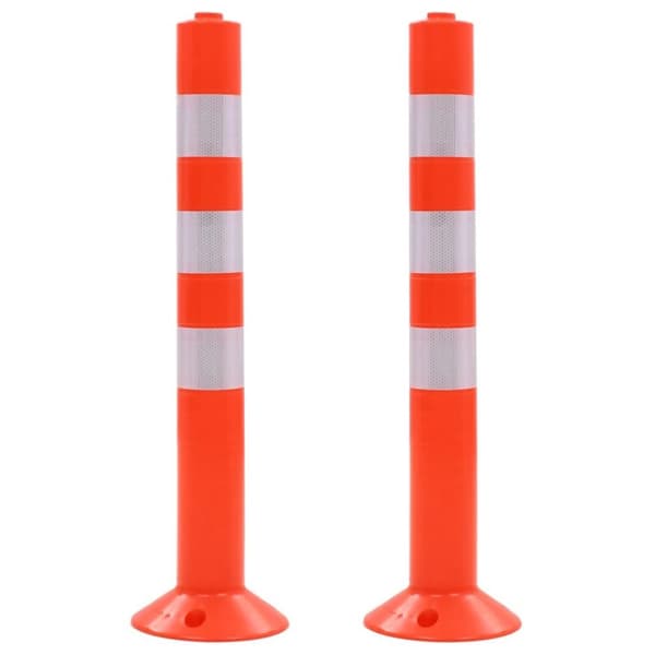 vidaXL Sperrestolper 2 stk plast 75 cm