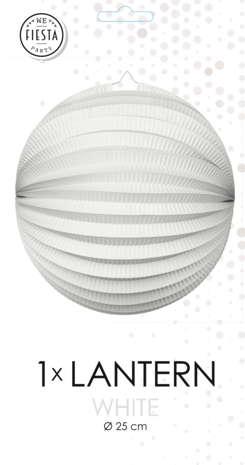 Witte Lampion 25cm