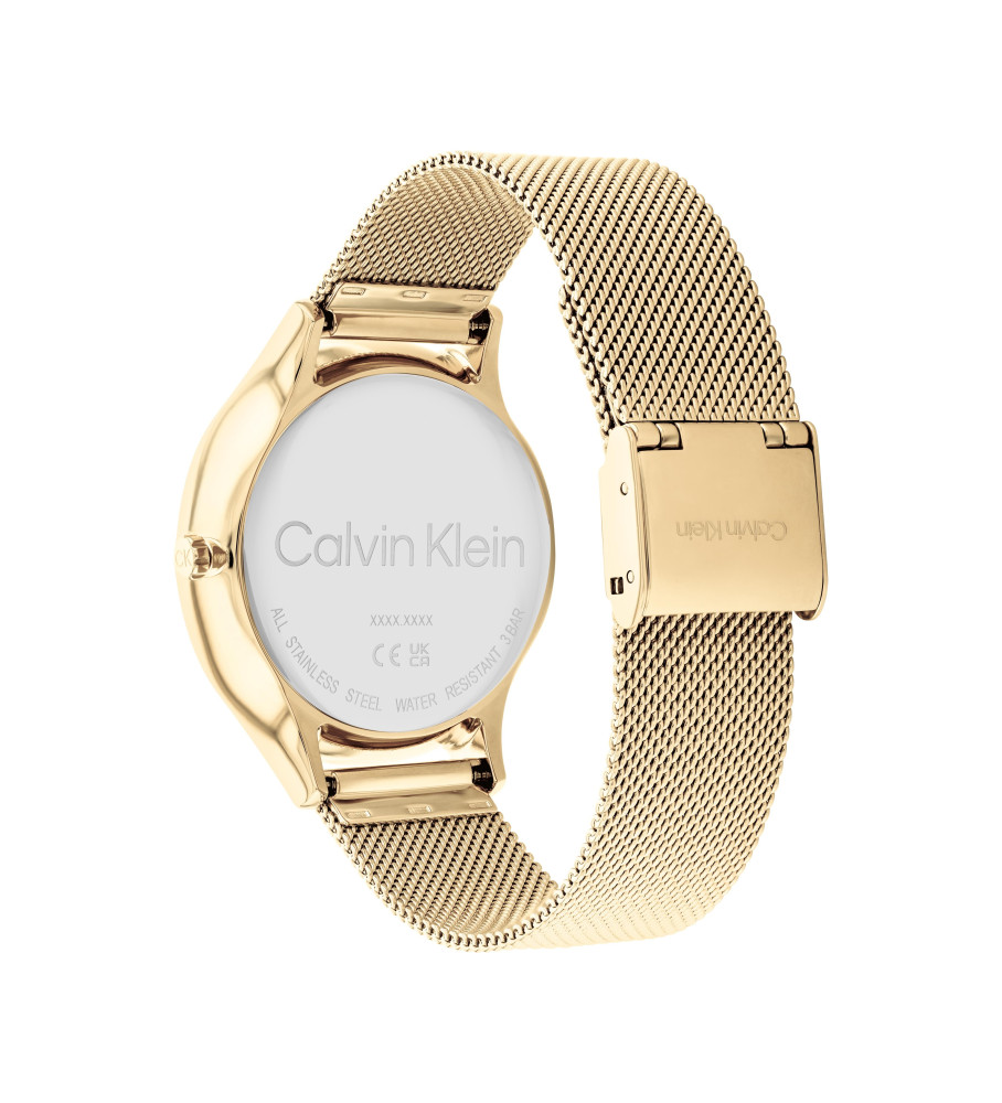 Relógio analógico Calvin Klein Fashion dourado
