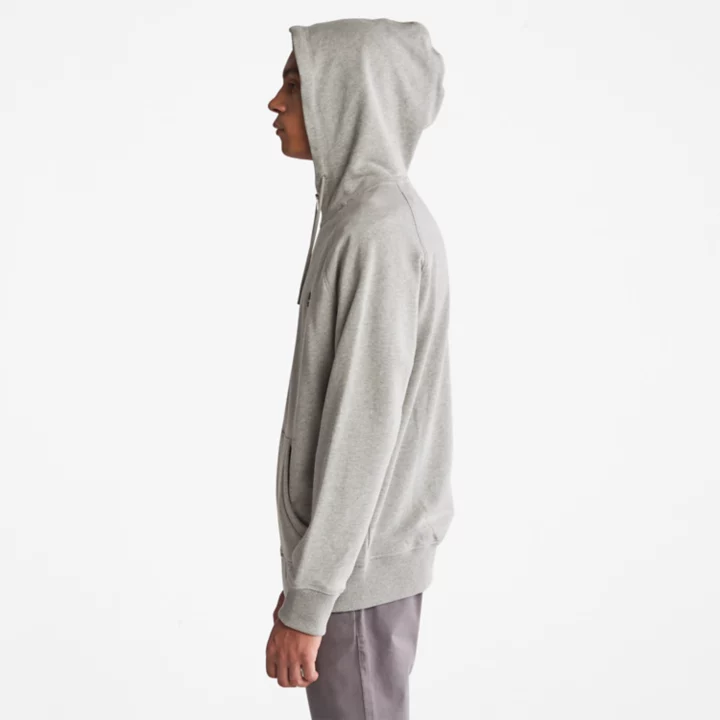 Veste à capuche et envers bouclé Exeter pour homme en gris