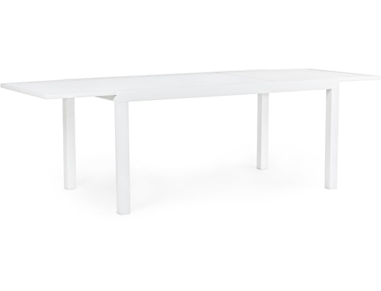 CONCEPT1 - Table extérieure Hilde blanc 160/240 x 90 x h 75cm