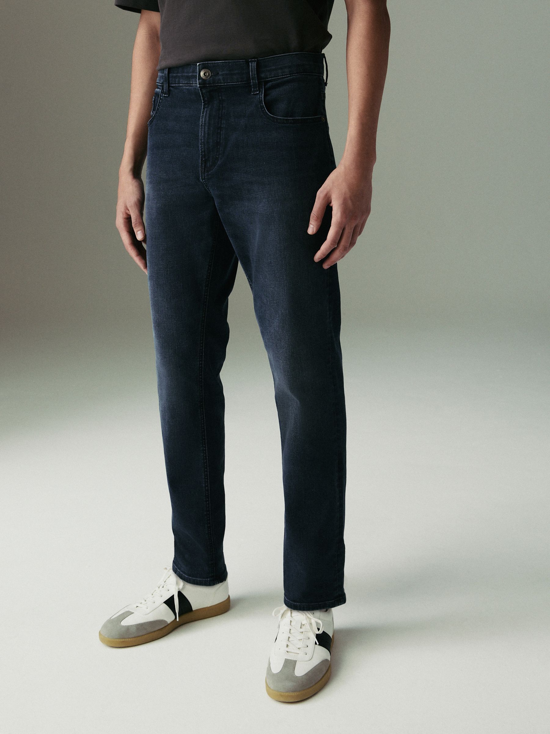 Blauw staal - Enkele - Slim fit klassieke stretchy jeans