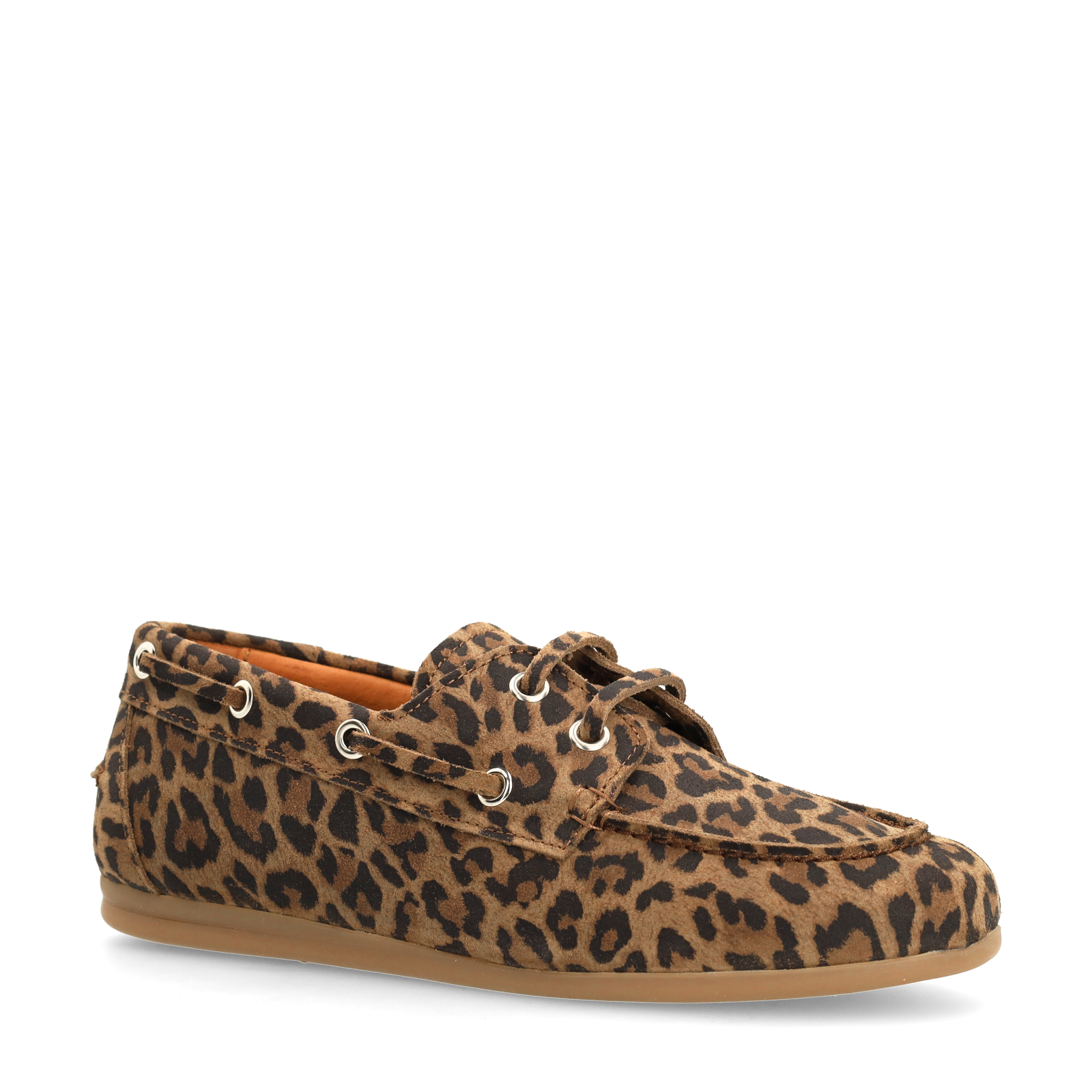 Suède leopard bootschoenen