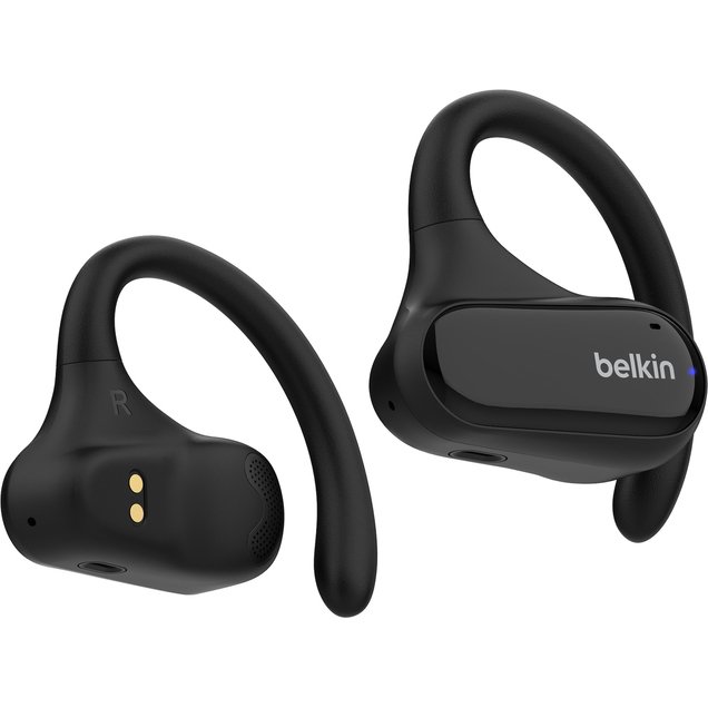 Belkin SoundForm ClearFit Casque True Wireless Stereo (TWS) Crochets auriculaires Appels/Musique/Sport/Au quotidien Bluetooth Noir