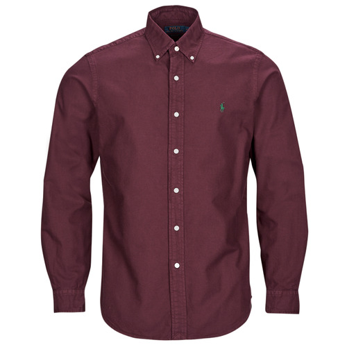 Polo Ralph Lauren - CHEMISE AJUSTEE SLIM FIT EN OXFORD LEGER Burdeo