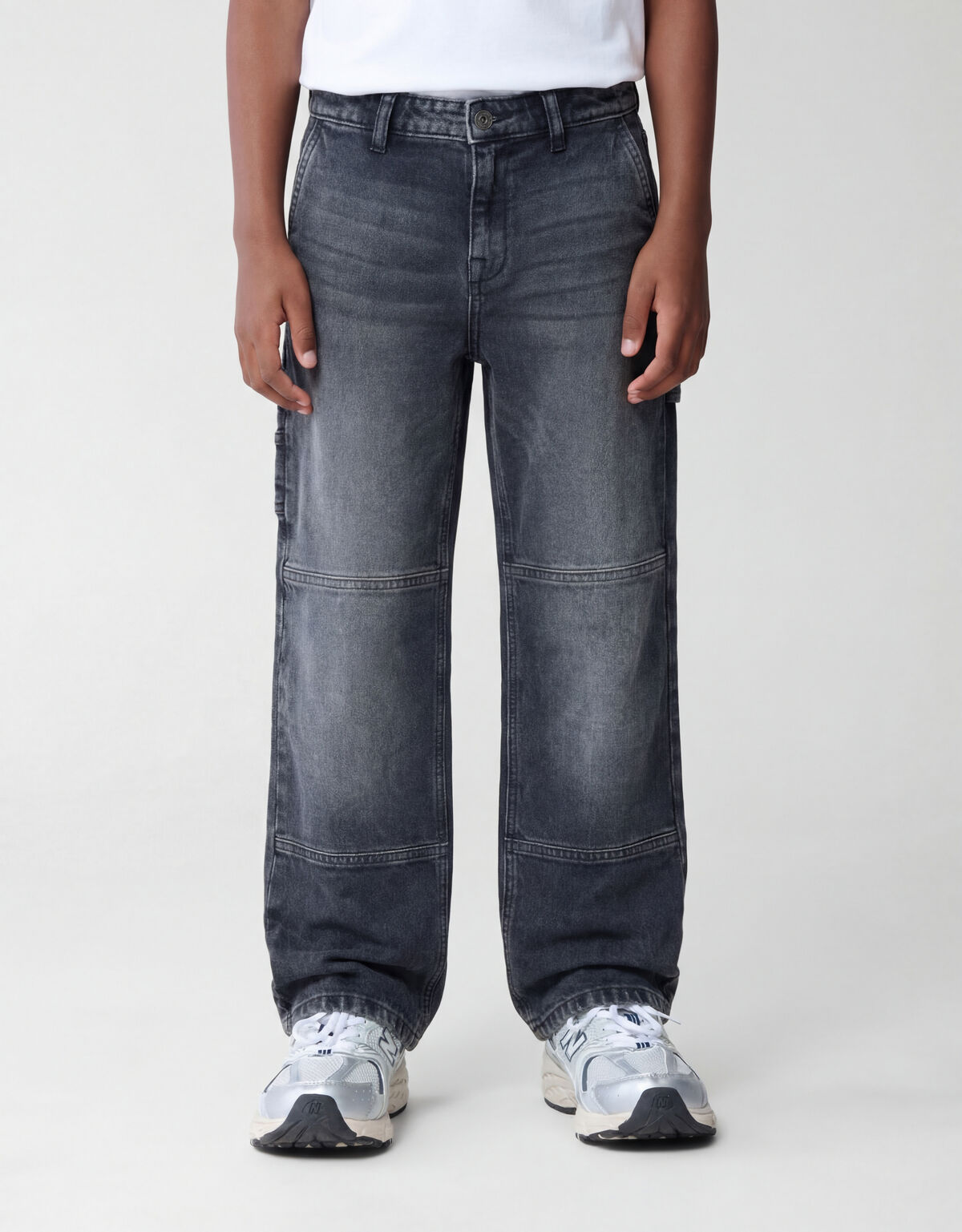 Carpenter Baggy Fit Jeans Donkergrijs