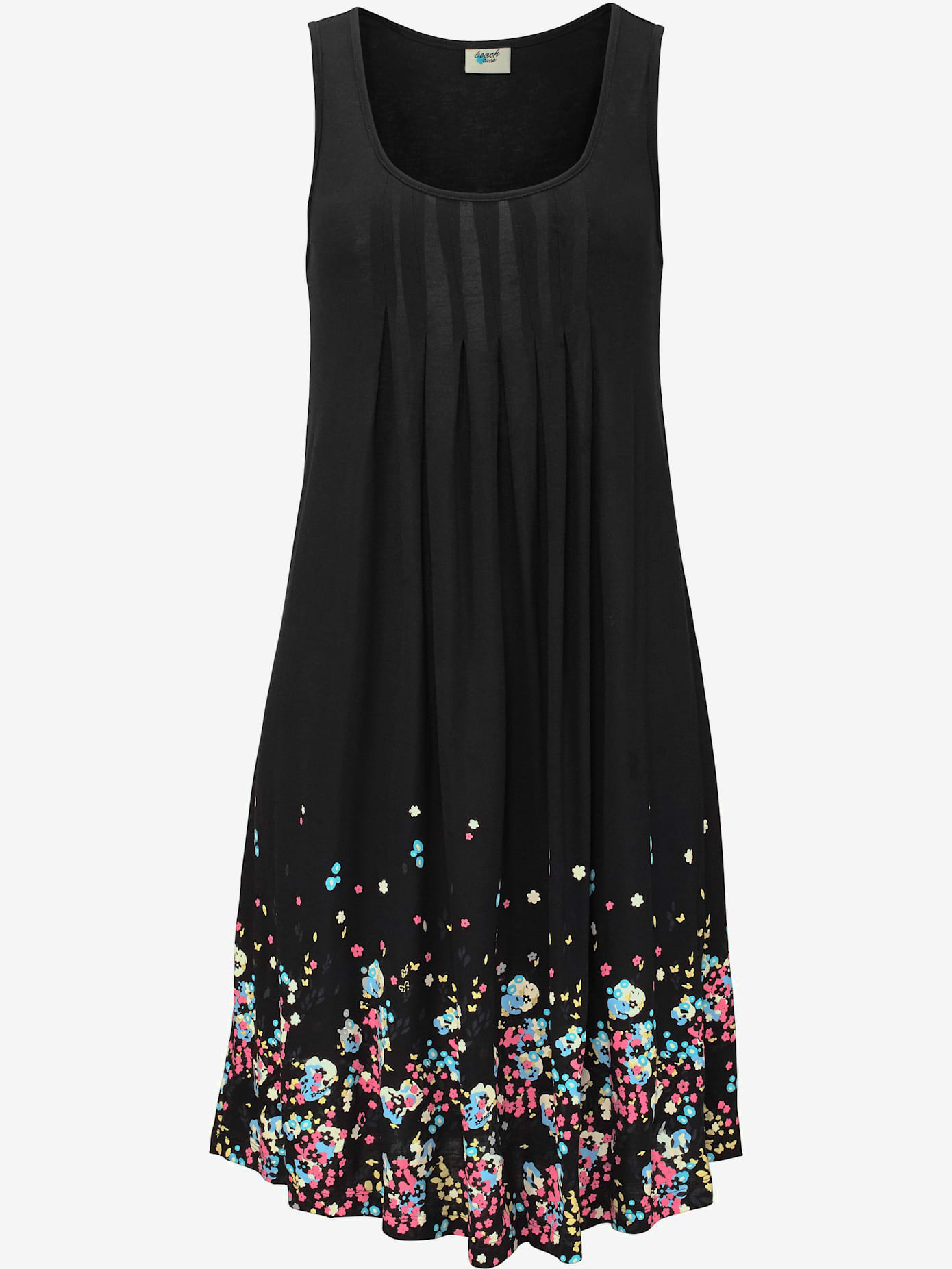 Robe de plage robe d'été imprimée sans manches