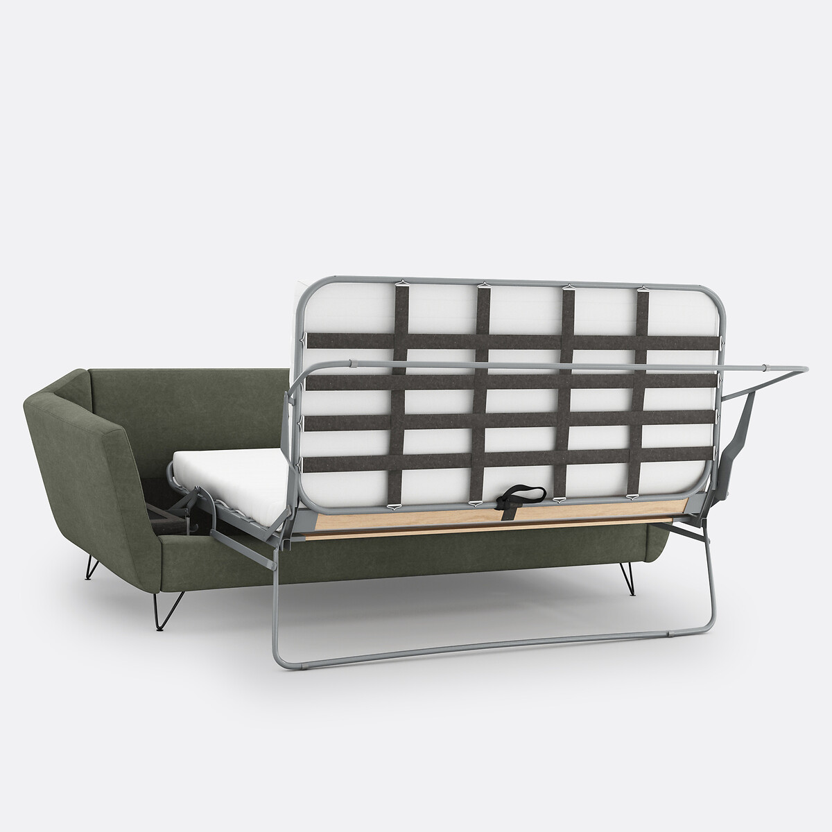LA REDOUTE INTERIEURS<br>Sofá cama Topim de algodão de 4 a 5 lugares