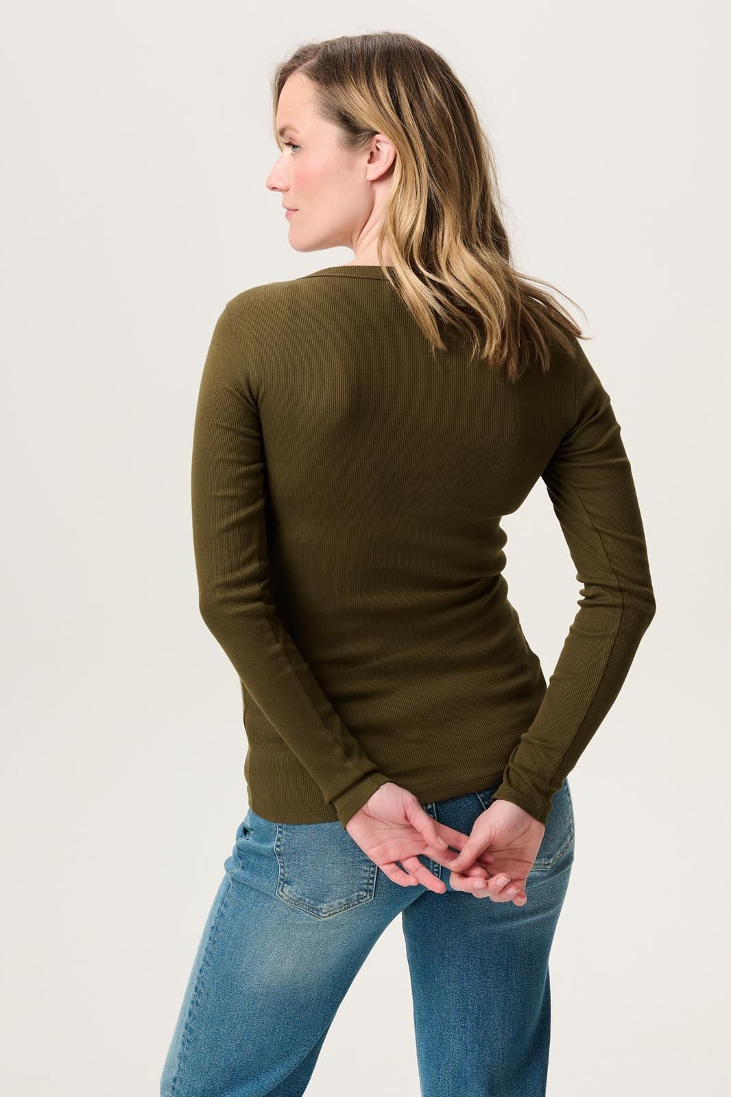 Noppies Maternity Voedingsshirt Odense - Dark Olive