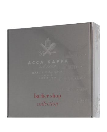 Acca Kappa Barber Shop Collection Set mit Beard Shampoo & Beechwood Beard Brush 200ml-50ml-1Stück