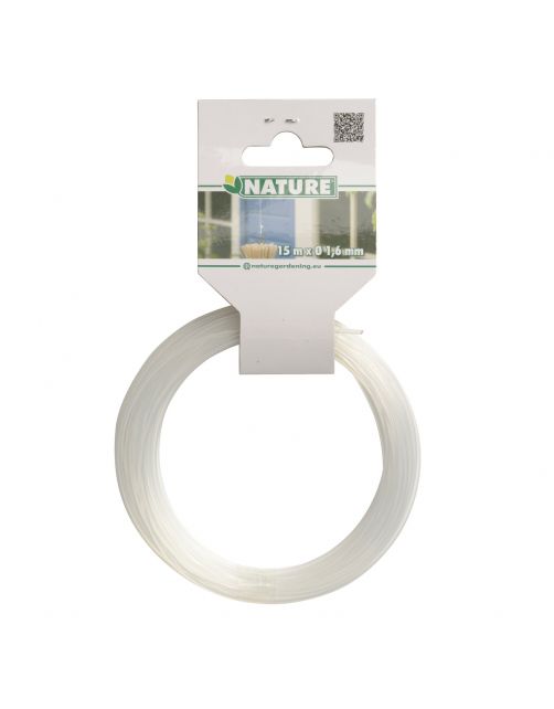 Nature Nylondraad - Klim-En Geleide Artikel - 1.7x12x12 cm Wit 15 M