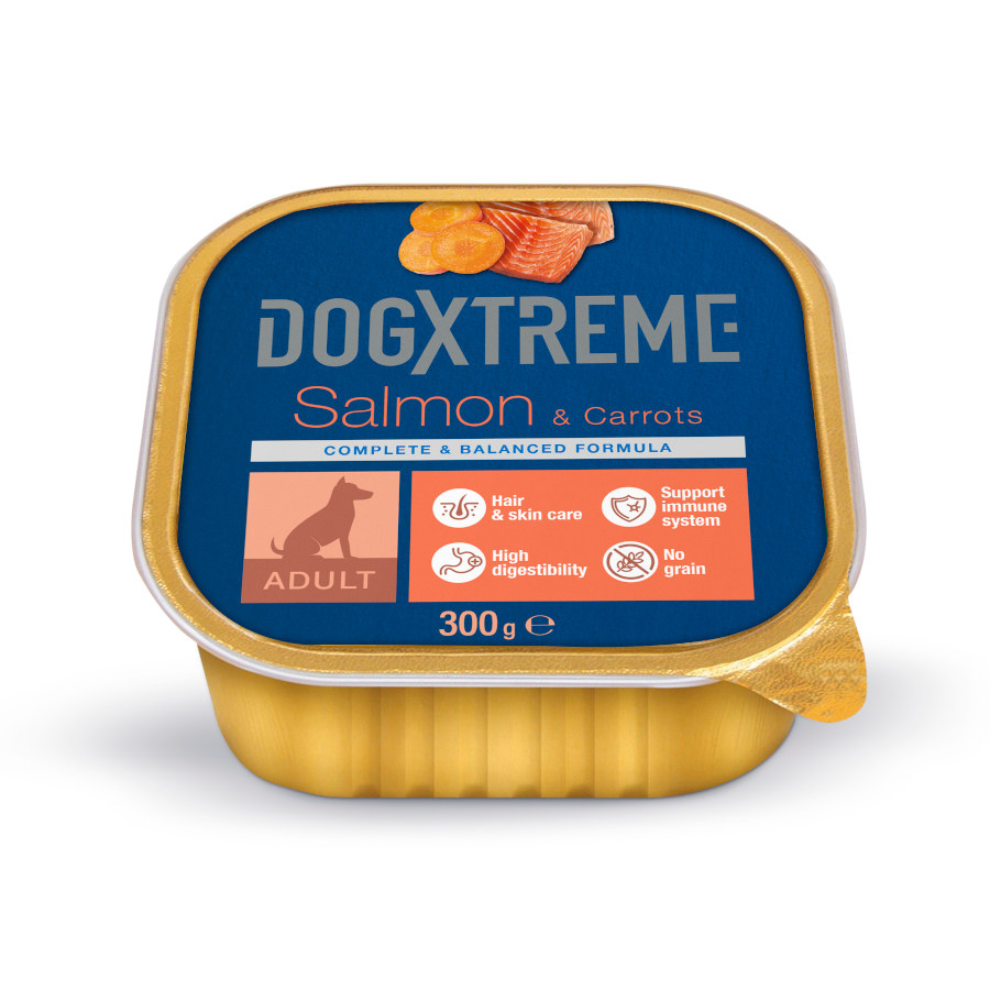 Ração para cães Dogxtreme Adulto Salmão e Cenouras (em pote)