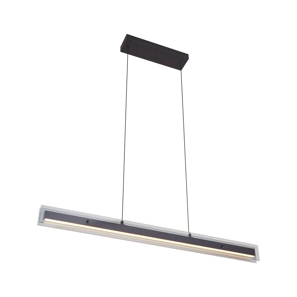 Moderne hanglamp zwart met smoke glas - Catch