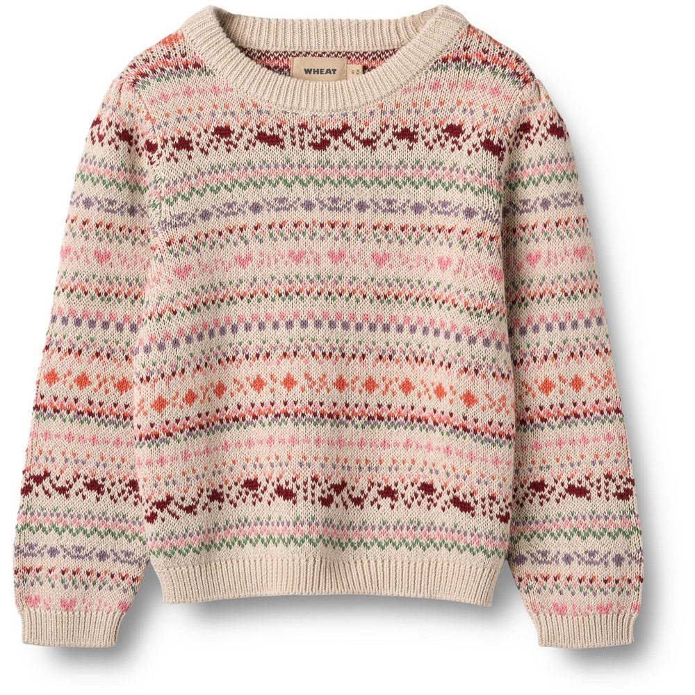 Køb Wheat Multi Jaquard Pullover Olga