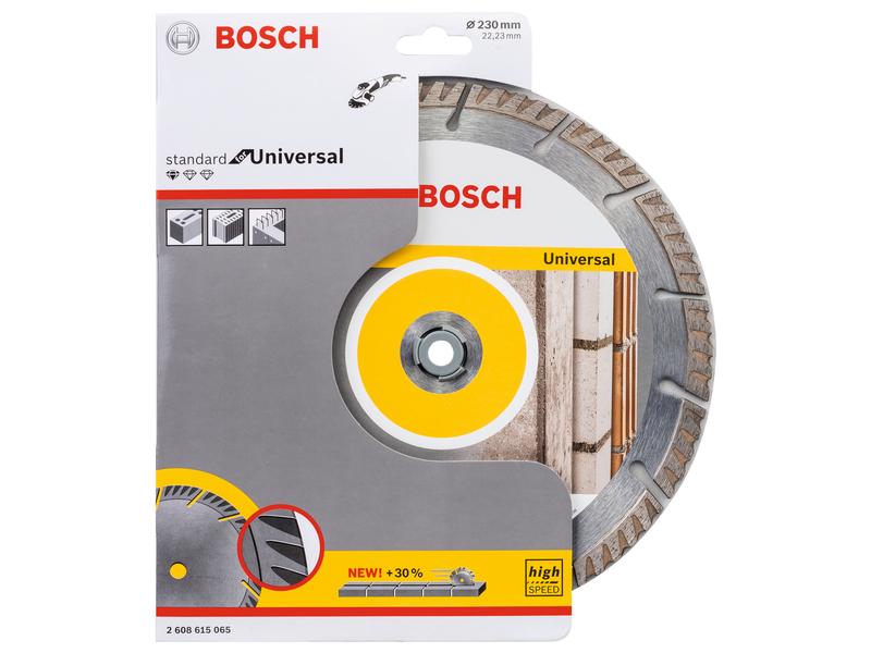 Bosch Professional Diamanttrennscheibe Standard for Univers Diamanttrennscheibe Standard for Universal 23 cm x 22.23 mm x 2.6 mm für Winkelschleifer