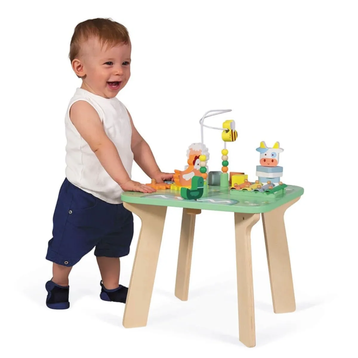 Janod Table d'Activités en Bois -  Jolie Prairie