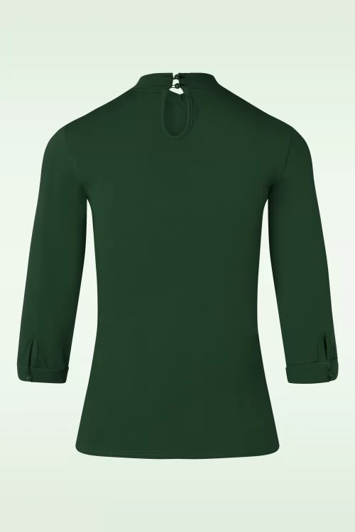 Banned Retro Dolly Glam top in groen