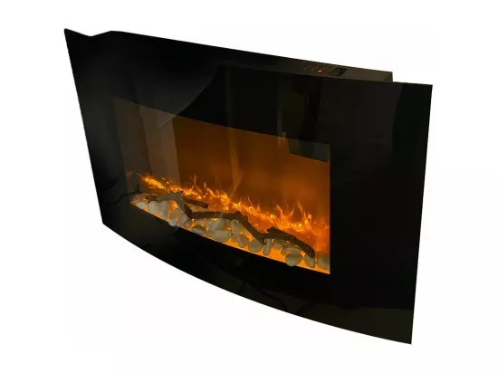 Cheminée Électrique Murale 88,5 x 13,5 x 56 cm