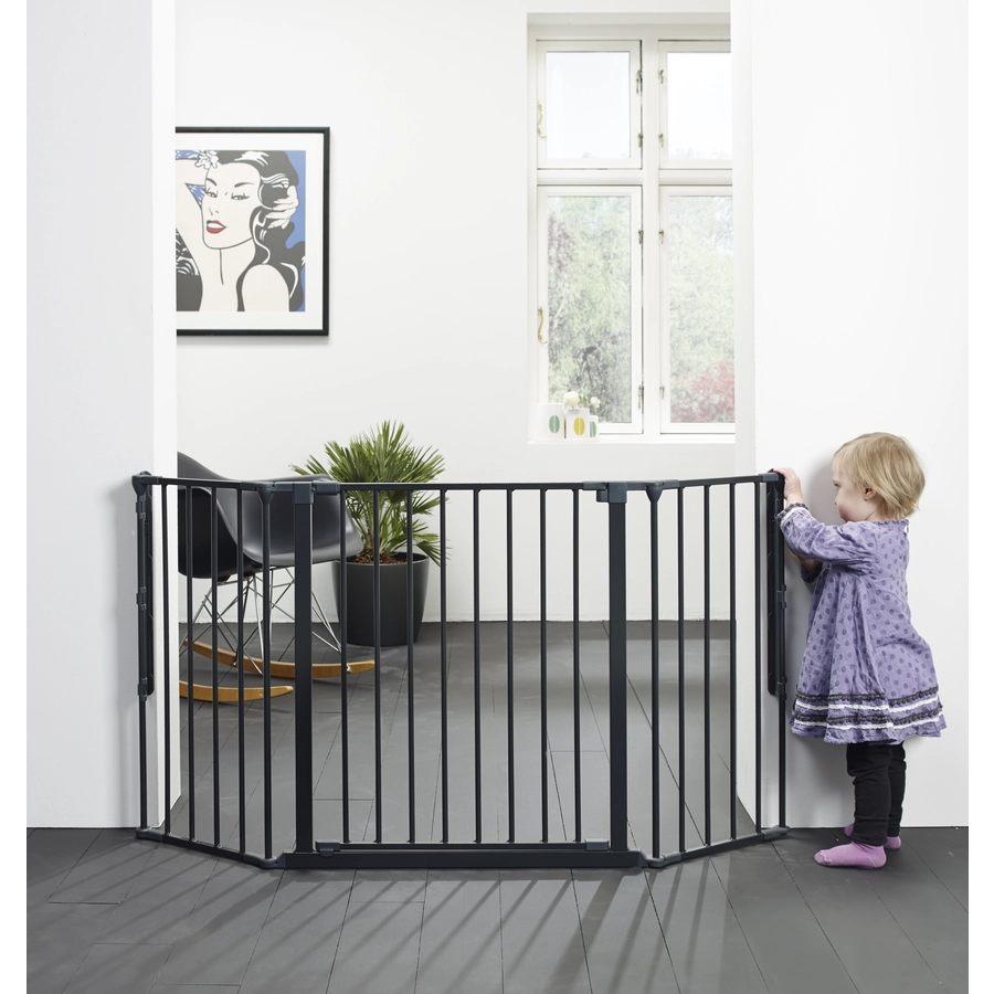 BabyDan Schutzgitter Flex M 90 bis 146 cm, schwarz