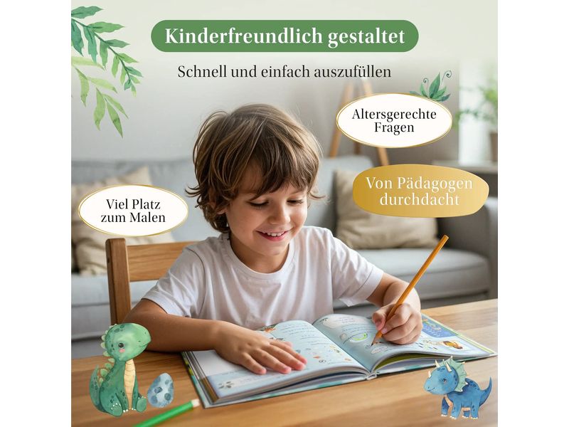 Eulentaler Kindergartenfreundebuch Dino Liebevolles Freundealbum für Kita-Erinnerungen