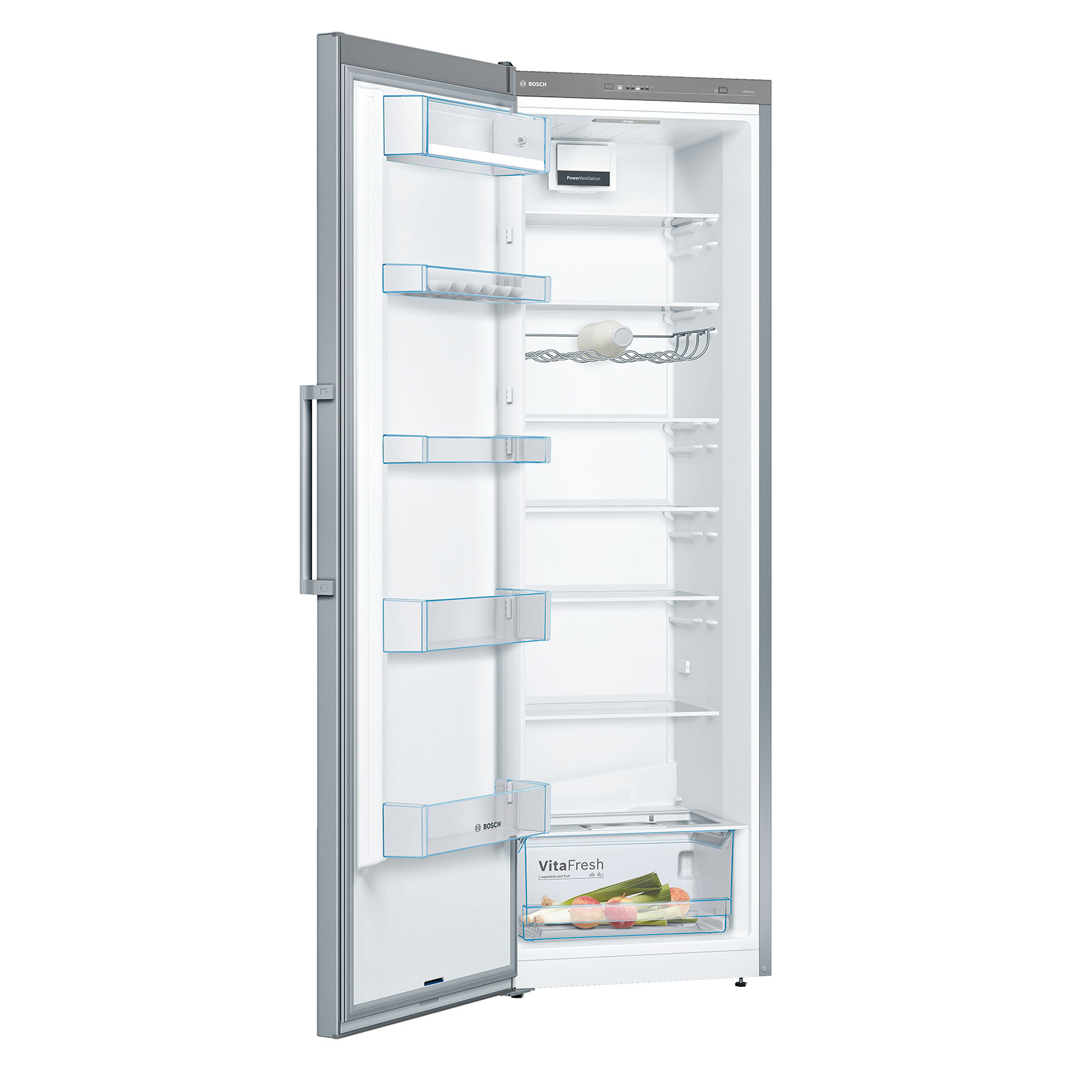 BOSCH Stand-Kühlschrank KSV36VLEP - Edelstahl - E