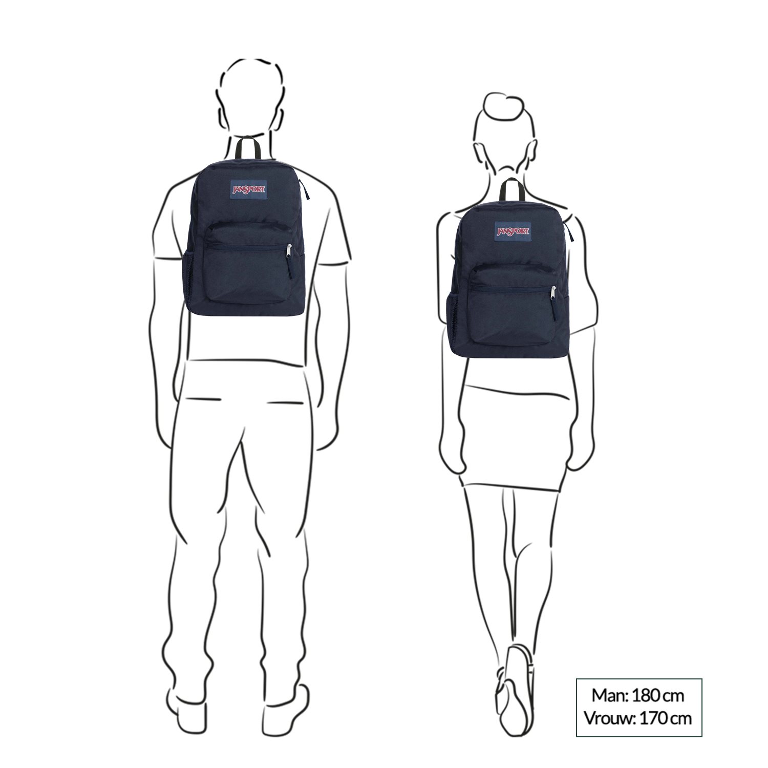 JanSport Cross Town navy