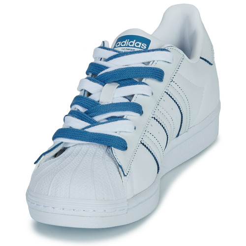 adidas Originals - SUPERSTAR W - Blanc / Bleu