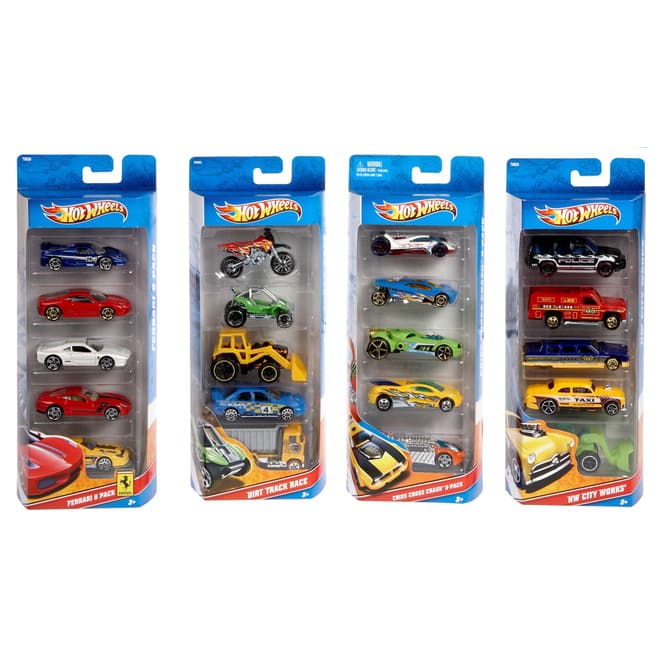 Hot Wheels, 5er Geschenkset Sortiment , 1806-0