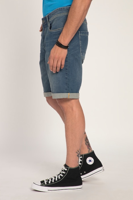 Bermuda, Bauchfit, Jeans, 5-Pocket, High-Stretch