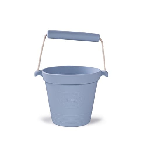 Seau de plage en silicone gris clair