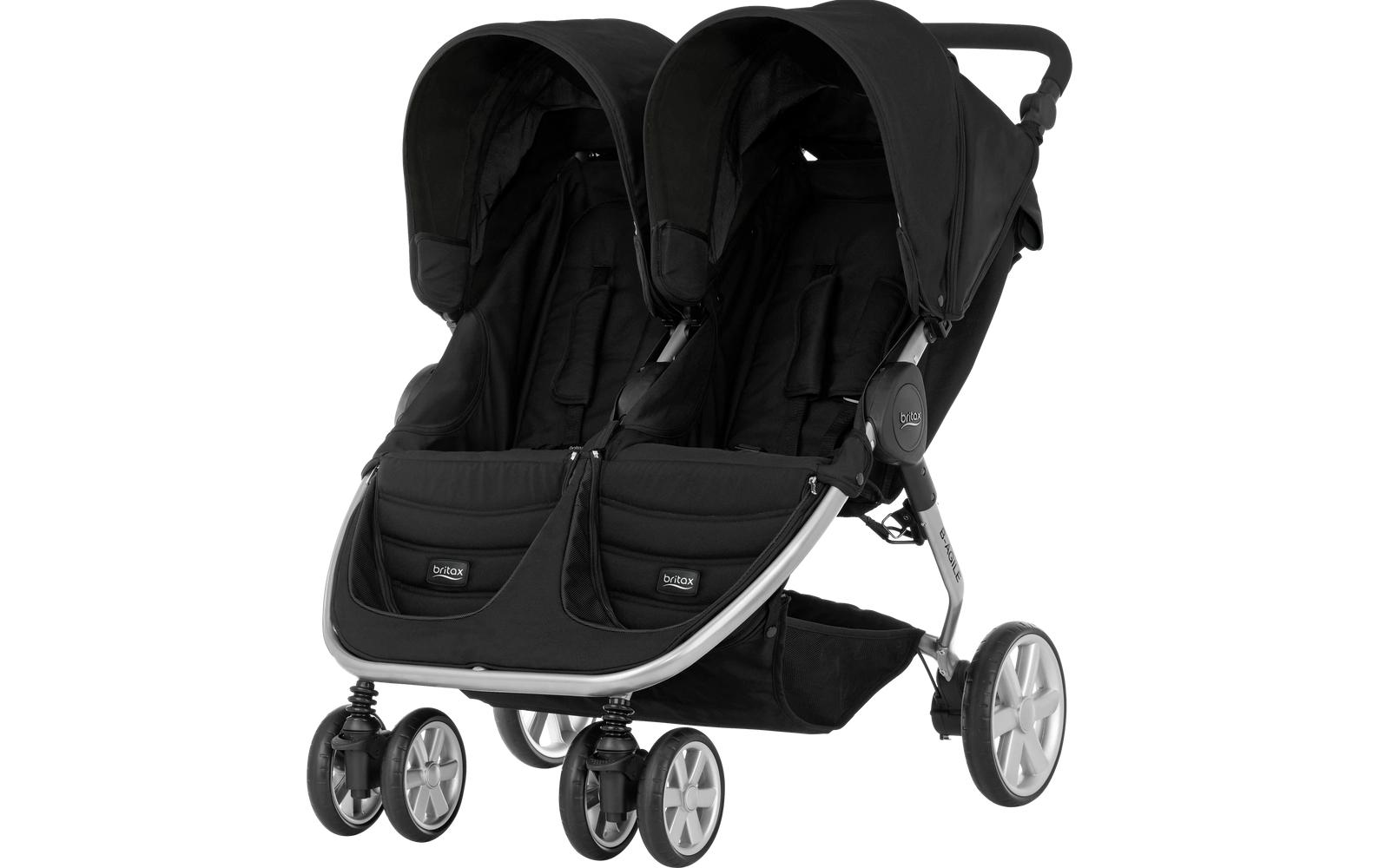 Geschwisterwagen B-Agile Double Cosmos Black<br>Zwillingswagen mit Komfort