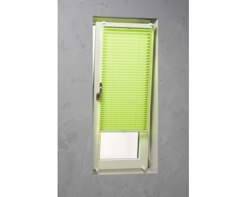Soluna plisségordijn met zijspan, groen, 40x130 cm