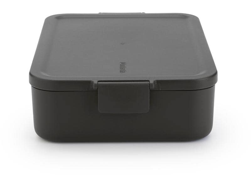 Brabantia Lunchbox Make & Take 25.5 x 16.7 x 6.2 cm, Dunkel Znünibox