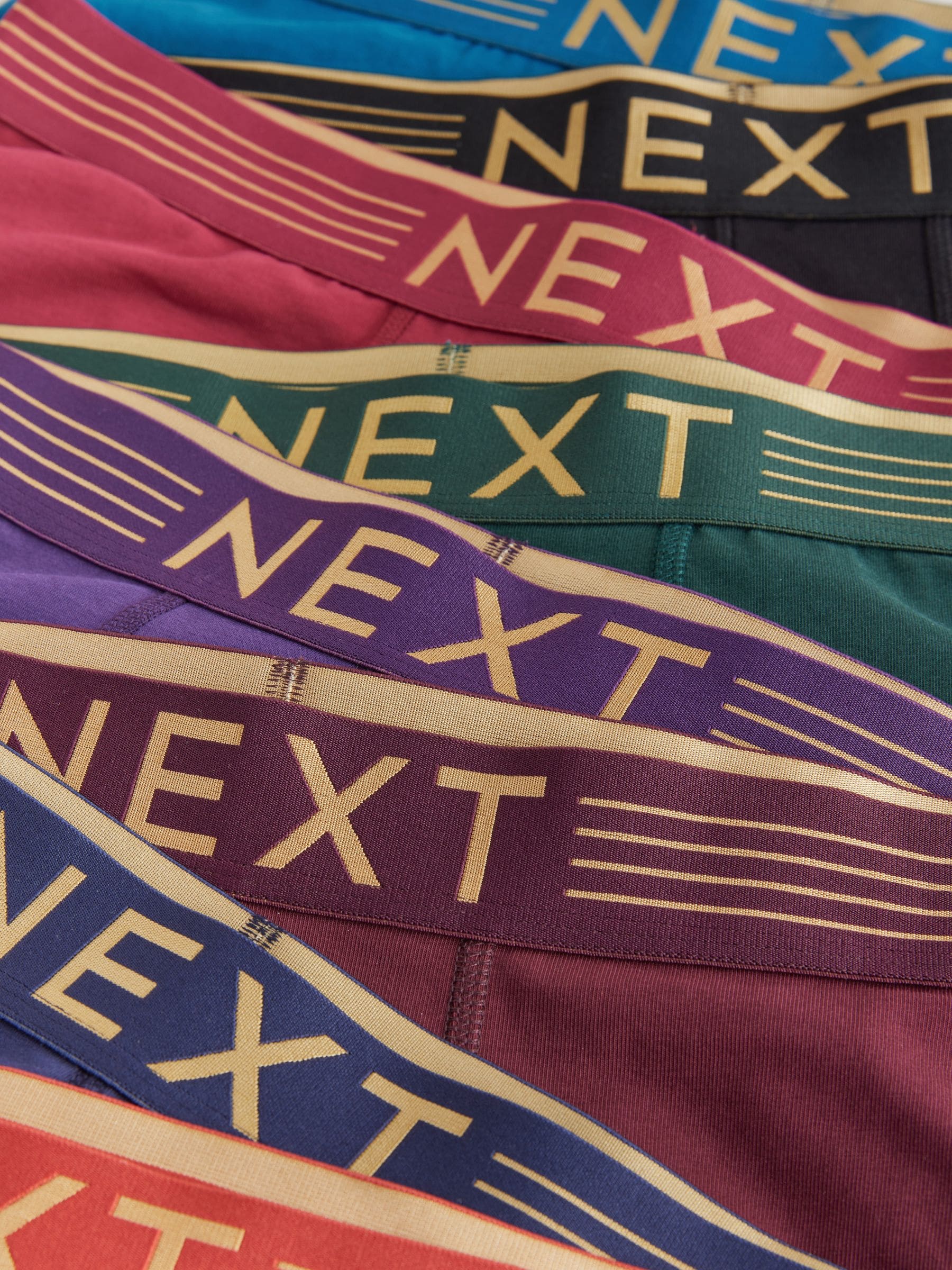 Paarse/Oranje/Roze/Blauwe gouden tailleband - Hipster boxers van katoenrijke mix