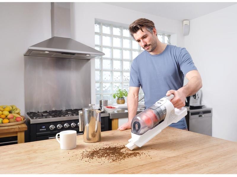 BLACK DECKER Akku-Hand- und Stielsauger BHFEA515J Grau/Weis Kabelloser Akkustaubsauger