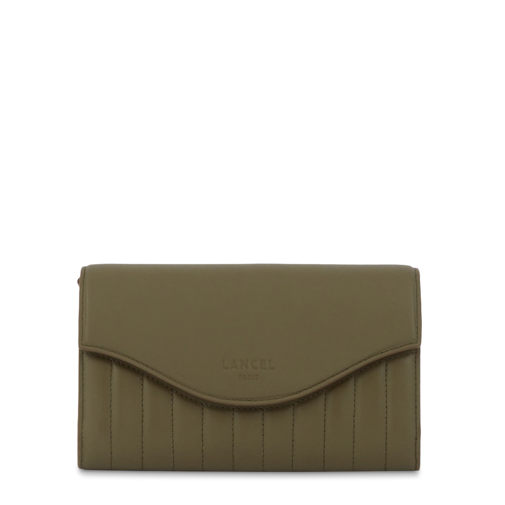 Portefeuille chaîne Rodeo de Lancel-Kaki Fonce