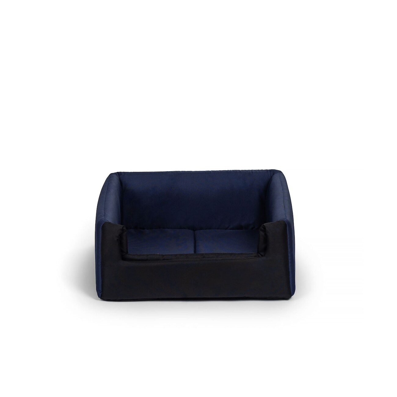 Rexproduct Up and Down quadratischer Eingang 2 in 1 Hundehütte marineblau M