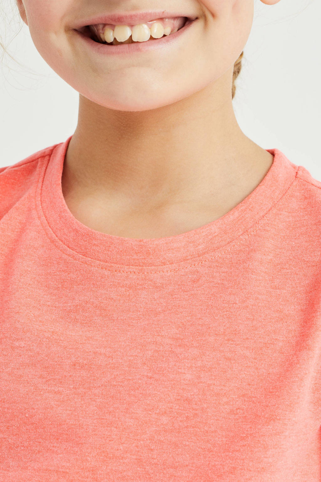 WE Fashion T-shirt van polyester roze