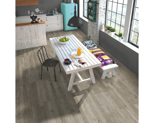 GREEN VINYL vinylvloer, grenen, 2-strooks landhuisplank, klikverbinding, 1290 x 173 x 4,0 mm