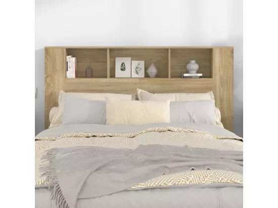 Armoire de tête de lit Chêne sonoma 160x18,5x104,5 cm