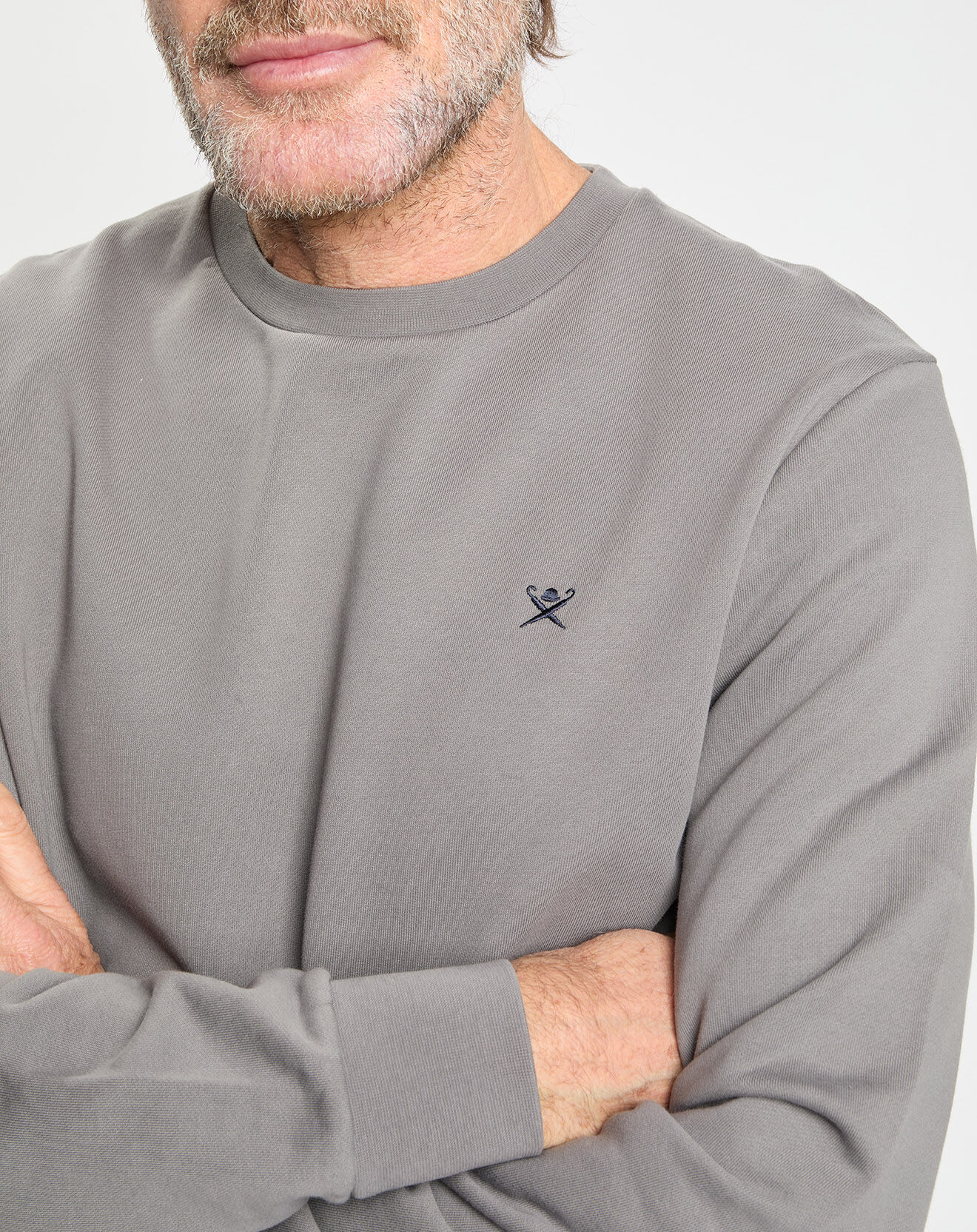 Hackett London Sweat col rond gris