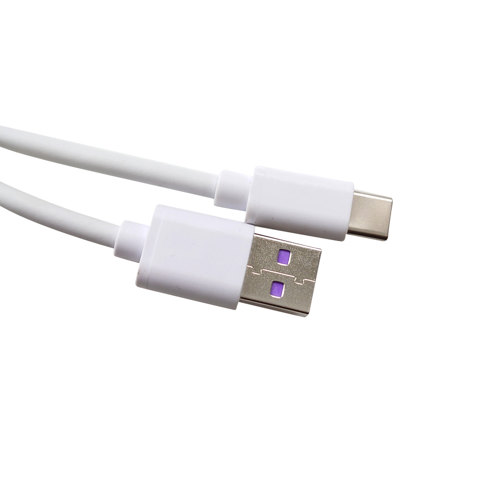 Ladekabel für Smartphones USB Typ C 1 m weiss
